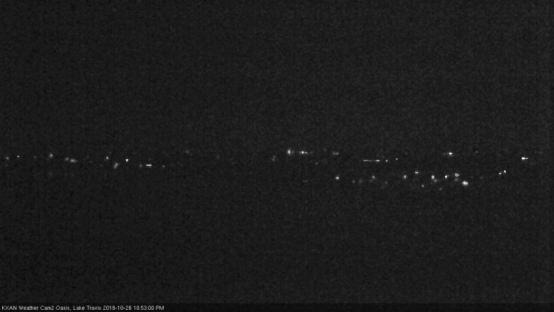 Lake Travis webcam, October 26, 2018 9:55 PM CT