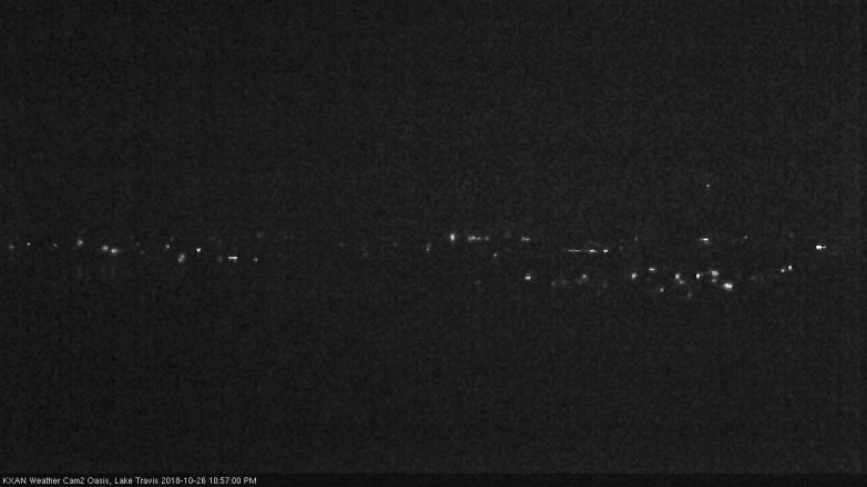 Lake Travis webcam, October 26, 2018 10:00 PM CT