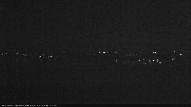 Lake Travis webcam, October 26, 2018 10:15 PM CT