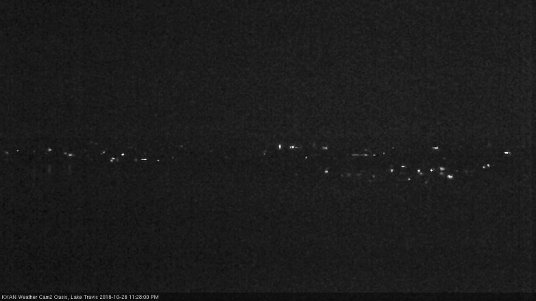 Lake Travis webcam, October 26, 2018 10:30 PM CT
