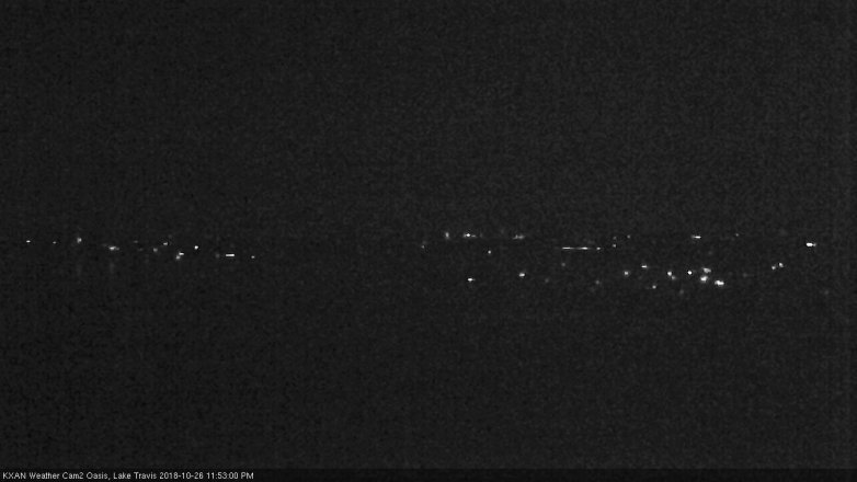 Lake Travis webcam, October 26, 2018 10:55 PM CT