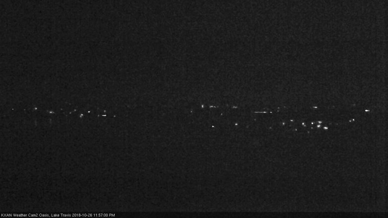 Lake Travis webcam, October 26, 2018 11:00 PM CT