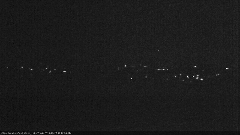 Lake Travis webcam, October 26, 2018 11:15 PM CT