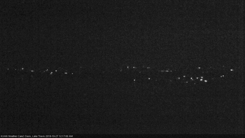 Lake Travis webcam, October 26, 2018 11:20 PM CT