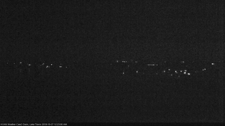 Lake Travis webcam, October 26, 2018 11:25 PM CT