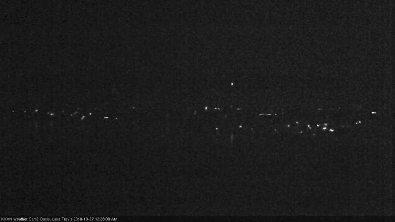 Lake Travis webcam, October 26, 2018 11:30 PM CT