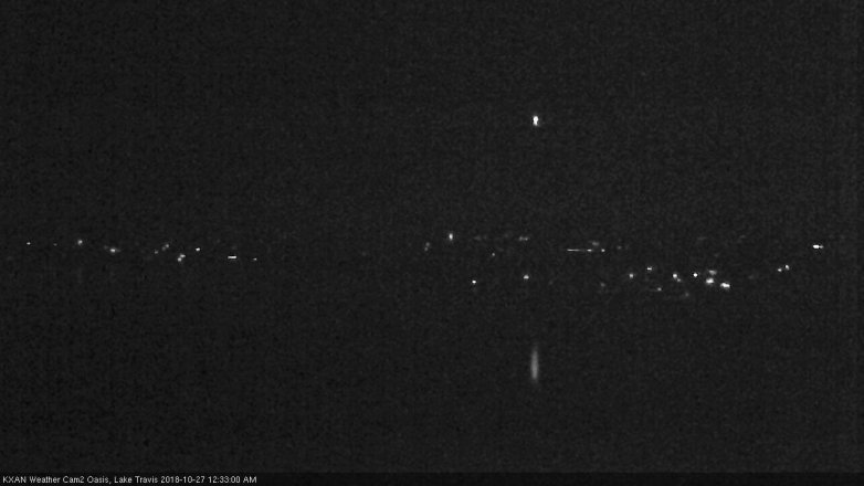 Lake Travis webcam, October 26, 2018 11:35 PM CT