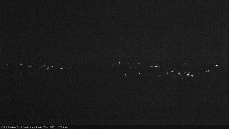 Lake Travis webcam, October 26, 2018 11:40 PM CT