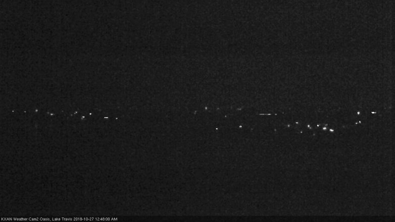 Lake Travis webcam, October 26, 2018 11:50 PM CT