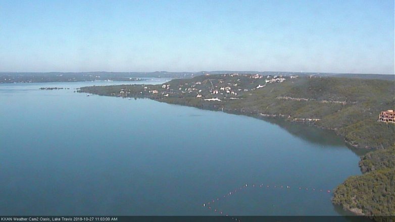 Lake Travis webcam, October 27, 2018 10:05 AM CT