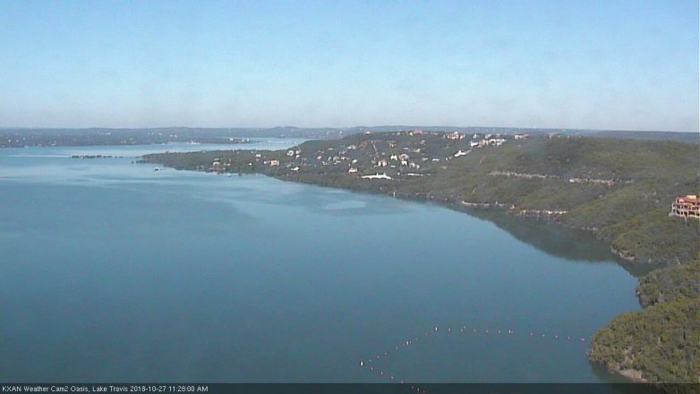 Lake Travis webcam, October 27, 2018 10:30 AM CT