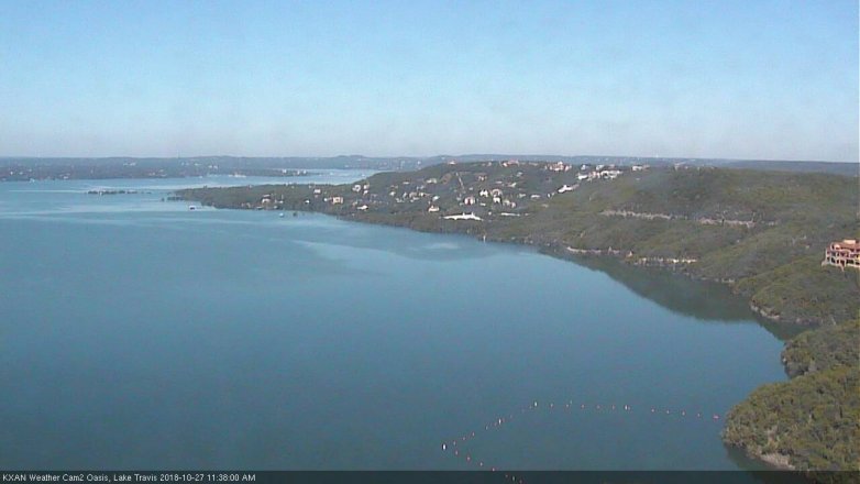 Lake Travis webcam, October 27, 2018 10:40 AM CT