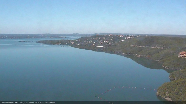 Lake Travis webcam, October 27, 2018 11:15 AM CT