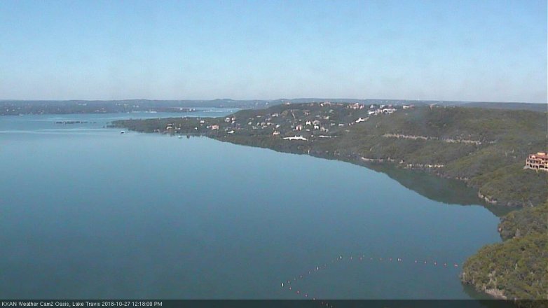 Lake Travis webcam, October 27, 2018 11:20 AM CT