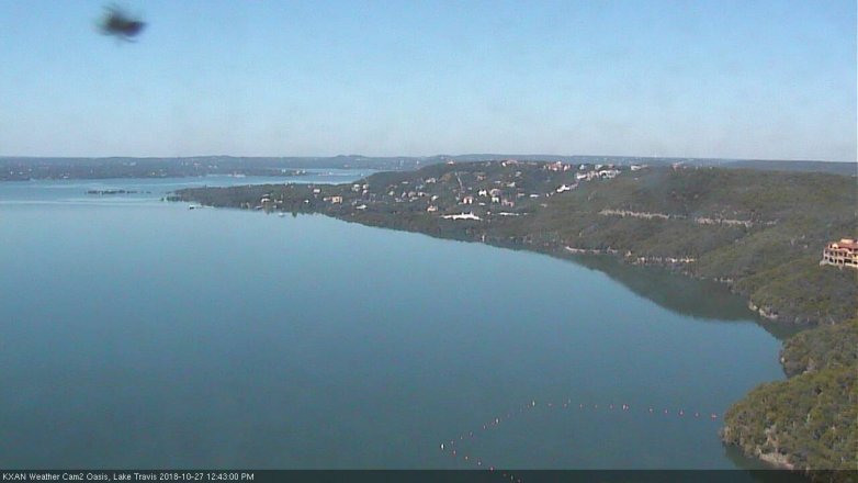 Lake Travis webcam, October 27, 2018 11:45 AM CT