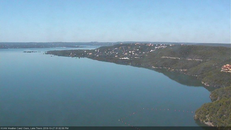 Lake Travis webcam, October 27, 2018 12:05 PM CT
