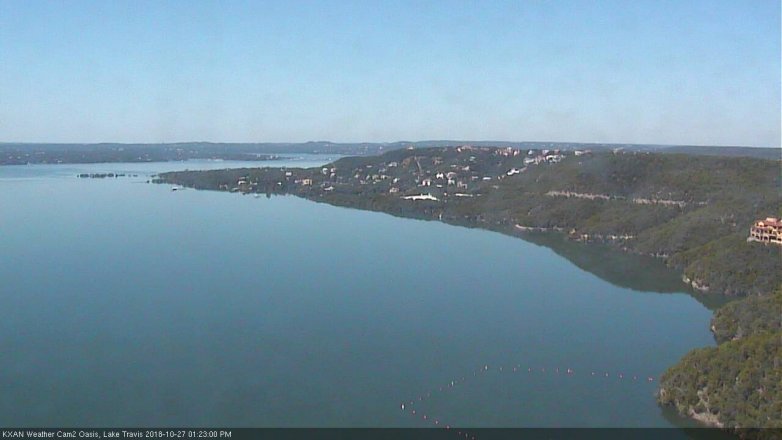 Lake Travis webcam, October 27, 2018 12:25 PM CT