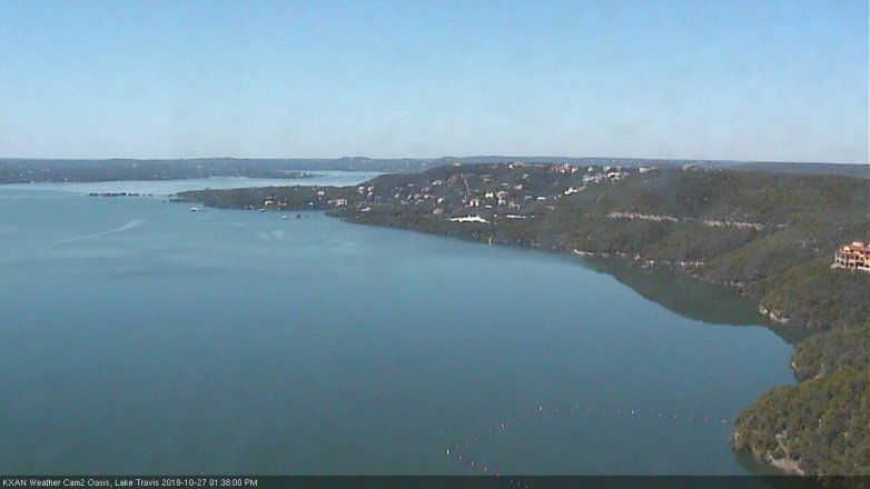 Lake Travis webcam, October 27, 2018 12:40 PM CT