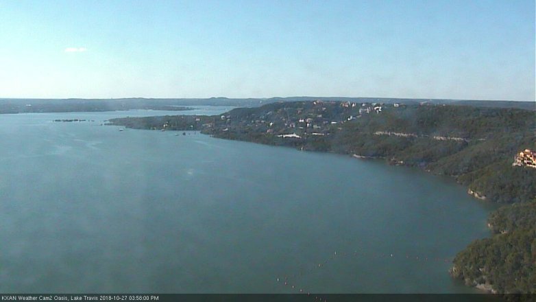 Lake Travis webcam, October 27, 2018 3:00 PM CT