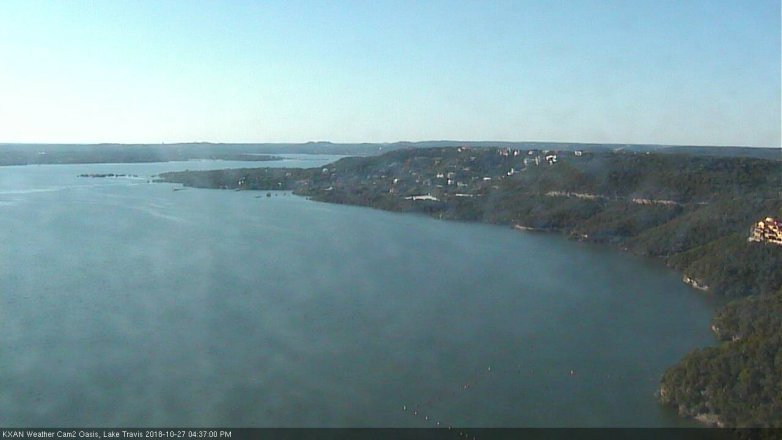 Lake Travis webcam, October 27, 2018 3:40 PM CT