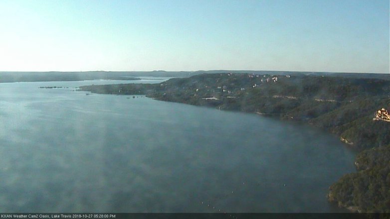 Lake Travis webcam, October 27, 2018 4:30 PM CT