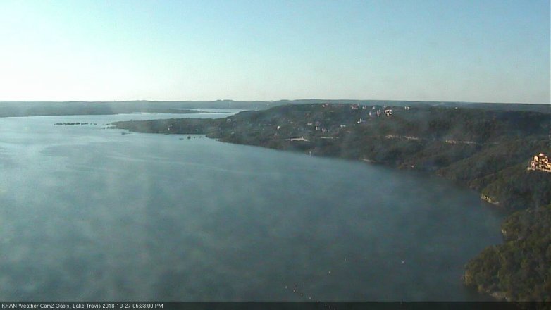 Lake Travis webcam, October 27, 2018 4:35 PM CT