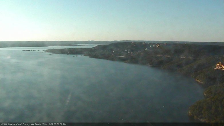Lake Travis webcam, October 27, 2018 5:00 PM CT