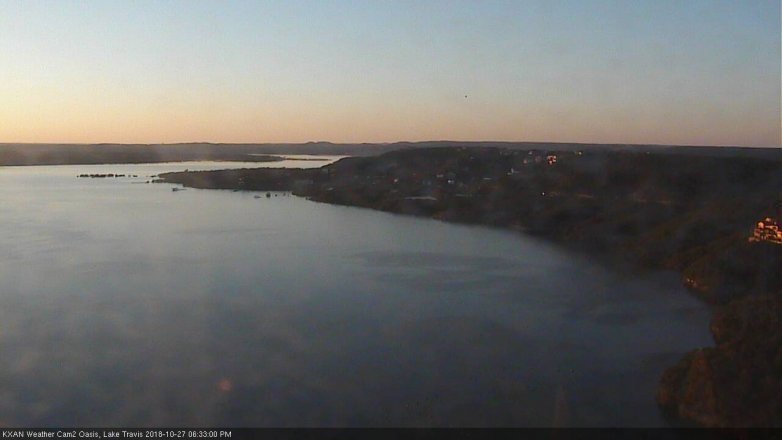 Lake Travis webcam, October 27, 2018 5:35 PM CT