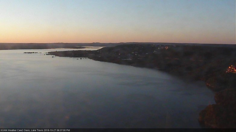 Lake Travis webcam, October 27, 2018 5:40 PM CT