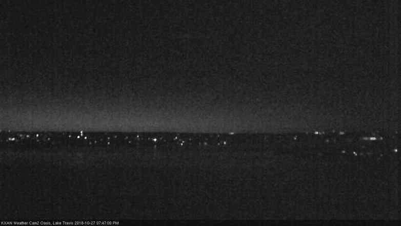 Lake Travis webcam, October 27, 2018 6:50 PM CT