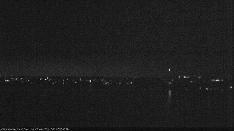 Lake Travis webcam, October 27, 2018 6:55 PM CT