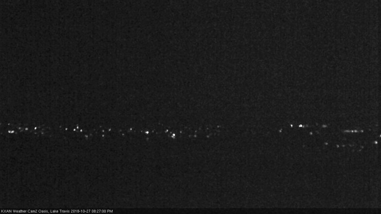 Lake Travis webcam, October 27, 2018 7:30 PM CT