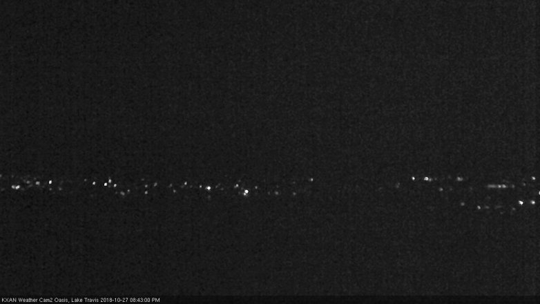 Lake Travis webcam, October 27, 2018 7:45 PM CT