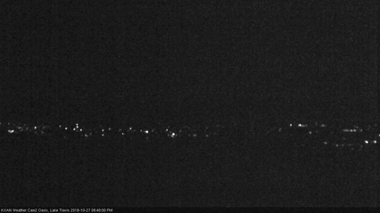 Lake Travis webcam, October 27, 2018 7:50 PM CT