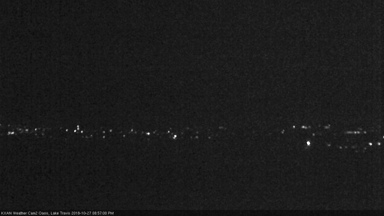 Lake Travis webcam, October 27, 2018 8:00 PM CT