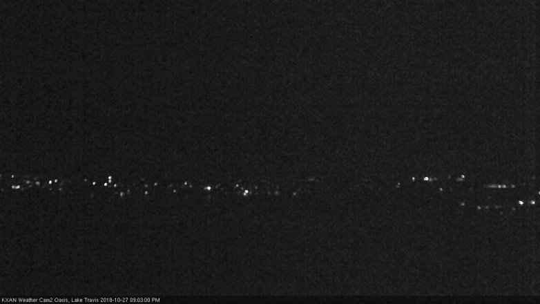 Lake Travis webcam, October 27, 2018 8:05 PM CT