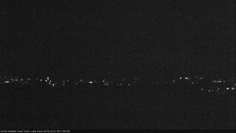Lake Travis webcam, October 27, 2018 8:20 PM CT
