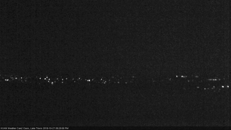 Lake Travis webcam, October 27, 2018 8:30 PM CT