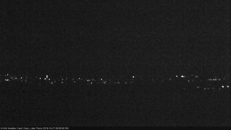 Lake Travis webcam, October 27, 2018 9:00 PM CT