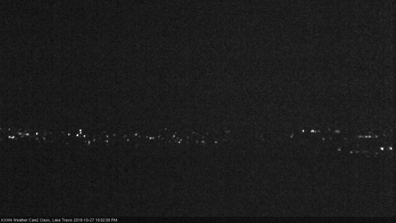 Lake Travis webcam, October 27, 2018 9:05 PM CT