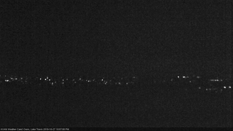 Lake Travis webcam, October 27, 2018 9:10 PM CT
