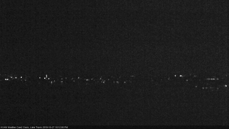 Lake Travis webcam, October 27, 2018 9:15 PM CT