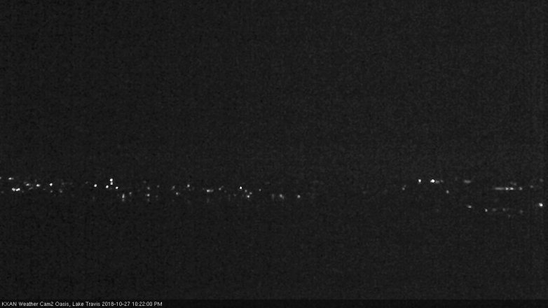 Lake Travis webcam, October 27, 2018 9:25 PM CT