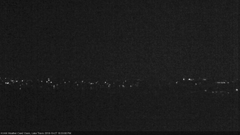 Lake Travis webcam, October 27, 2018 9:35 PM CT