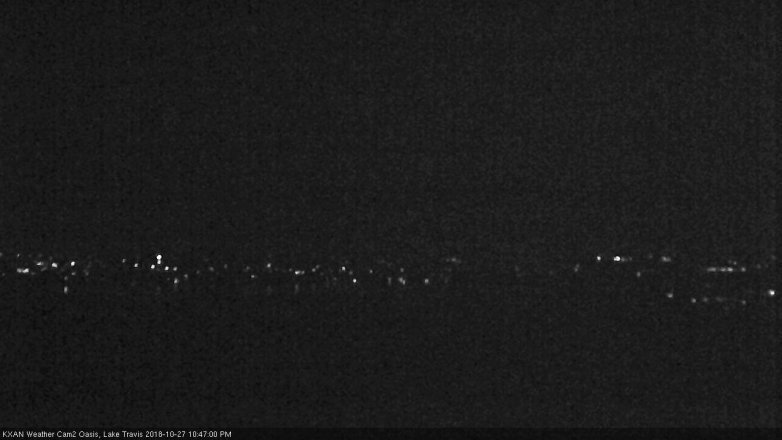 Lake Travis webcam, October 27, 2018 9:50 PM CT