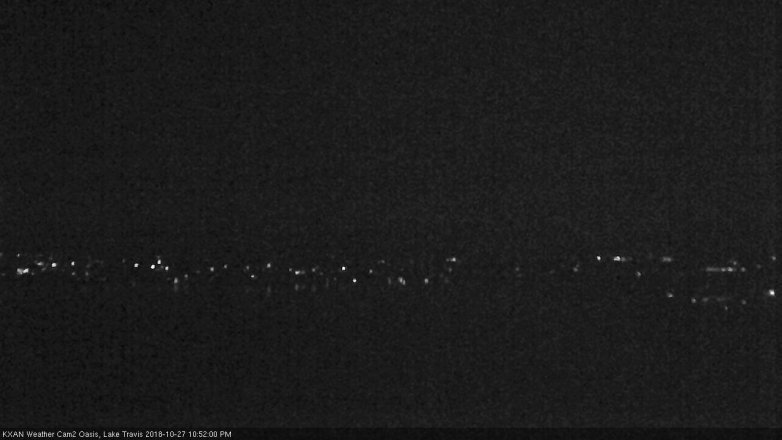 Lake Travis webcam, October 27, 2018 9:55 PM CT