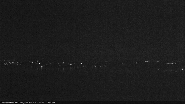 Lake Travis webcam, October 27, 2018 10:10 PM CT