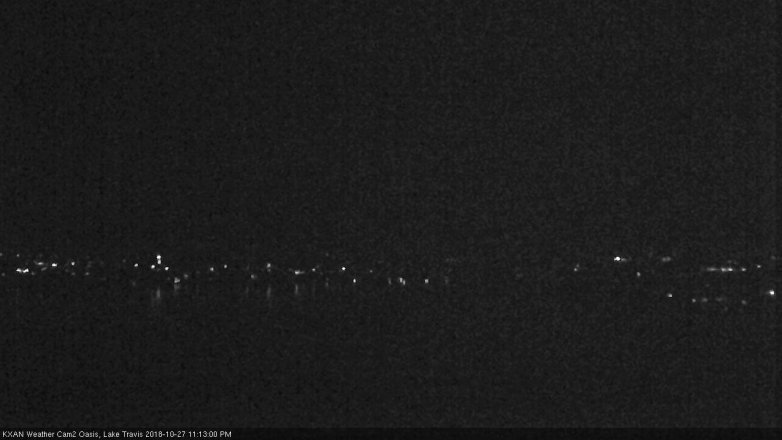 Lake Travis webcam, October 27, 2018 10:15 PM CT