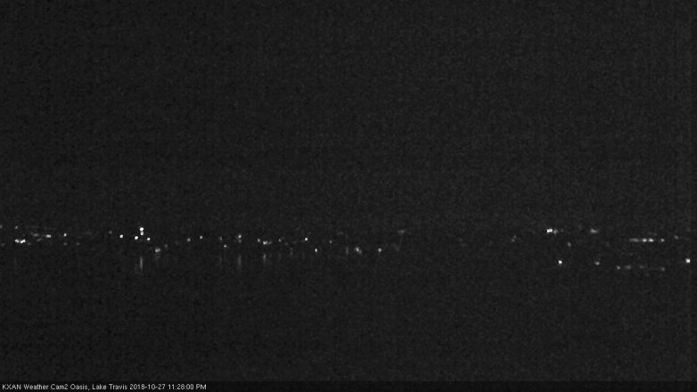 Lake Travis webcam, October 27, 2018 10:30 PM CT