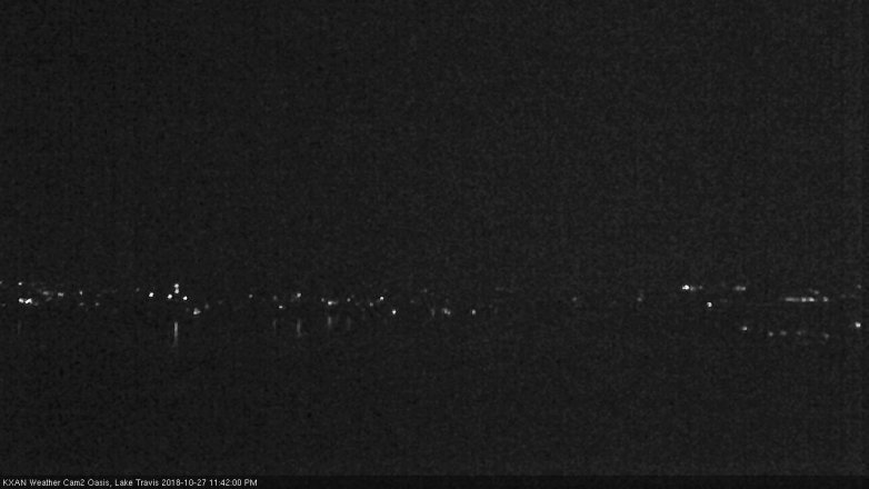 Lake Travis webcam, October 27, 2018 10:45 PM CT
